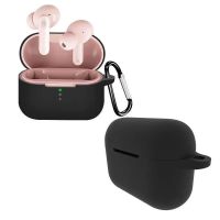 倍思S1 纯黑色壳 收藏宝贝送挂钩 可爱卡通适用于Baseus/无线蓝牙耳机保护套s1硅胶情侣软壳