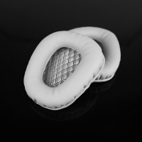 白灰色(一对) OME适配达尔优V100耳机网吧耳机套耳机棉套海绵耳套耳机皮套耳罩