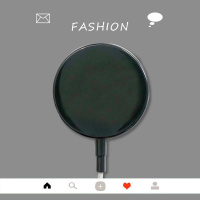 苹果MagSafe 纯黑色 适用于充电线保护套苹果12pro数据线无线磁吸防刮套女