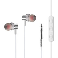 MS18耳机 白色 官方标配 金属壳耳机入耳式有线 高音质有线耳塞带麦适用3.5mm圆孔手机通用