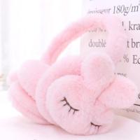 耳罩兔子粉 冬季毛绒耳捂保暖耳罩男女耳套听音乐蓝牙耳机可折叠耳暖耳包韩版