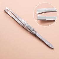 小号银色 平口 1把 自己拔白头发的神器拔倒睫毛镊子眼睫毛的夹子钳男士胡子专用男女
