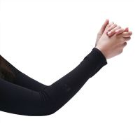 M普通款黑色 大码冰袖加大号加肥冰丝袖套胖男女手臂套袖防晒学车遮疤纹身护臂