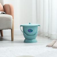 小号浅蓝色基础款 便盆 成人家用坐便器桶尿桶罐子男女尿壶老人起夜痰盂儿童手提。