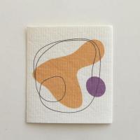 抽象线条 厨房创意洗碗巾 北欧简约加厚吸水不沾油抹布竹纤维木浆棉洗碗