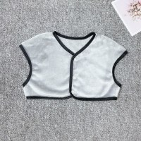 纯灰 小坎肩 S码 (8-18斤) 儿童睡觉护胳膊手臂套儿童婴儿宝宝护肩睡觉防冻衣加厚春夏小孩护