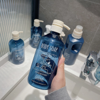 [600ml]沐浴露压嘴瓶 卡通史努比旅行大容量沐浴洗发水瓶洗手液泡沫洗洁精起泡分装瓶