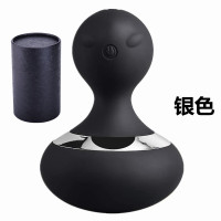 黑色银 强震颈肩按摩器男女性护理按摩棒磁吸充电震动10频身体经络按摩捶