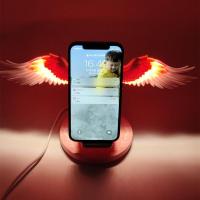 天使之翼-粉色 手机要有无线充电功能点此项 天使之翼无线充电器苹果11手机充华为小米12通用魔法阵底座x三星