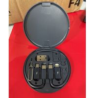 藏蓝色(五合一)60w快充收纳盒 多功能充电线60W快充一拖三数据线四合一手机通用多转换头收纳盒