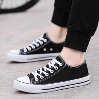 903 黑色 35 正常尺码 晴照男士休闲鞋男鞋一脚蹬懒人鞋帆布鞋男板鞋潮魔术贴小白鞋潮鞋