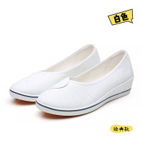 白色 布鞋经典款 2双起拍 34 春季百搭内增高女鞋厚底一脚蹬白鞋休闲鞋小白松糕鞋乐鞋潮护士