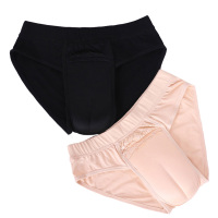 黑色 A10 M 伪娘内裤男式男变女可插隐藏JJ紧身男用穿戴式cb变装专用女性假阴