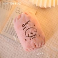 短毛款:粉色星狗*狗. 秋冬季卡通可爱毛绒袖套清洁防尘护袖羊羔绒儿童学生衣服防污耐脏