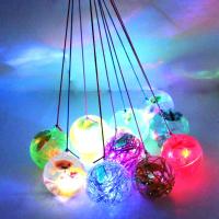 5.5带线混款5个装 多款发光闪光弹弹球带绳子儿童地摊玩具水球夜光蝴蝶跳跳球