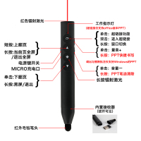 红光+书写/清屏+音控+超链接 [热卖] 希沃班班通ppt翻页笔可写字教师用多功能一体机电子白板触控笔