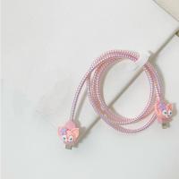 镭射粉➕雪糕保护套(玲娜贝儿) 适用苹果13手机数据线保护套iPhone12充电器20w快充iPad2021绕线