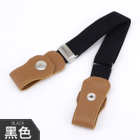 黑色[可调节](一条) 儿童裤子加厚高弹力松紧带可调节卡扣细宽腰带懒人裤腰橡筋绳辅料