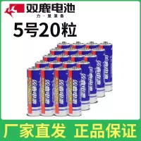碳性5号20粒 5号电池20粒儿童玩具碳性R6 AA五号电池挂钟闹钟干电池1.5V