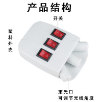 磁吸式教学用激光平行光源物理光学实验仪器 三线光束半导体平行光源器教学演示仪器可见光光源三路激光笔