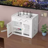 电视机顶盒路由器置物架落地放路由器的wifi收纳盒落地漏油器