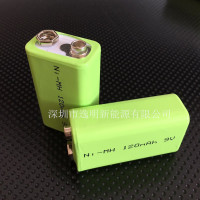 镍氢9V 充电电池6F22镍氢电池 9V 120mAh 万用表仪器仪表专用电池