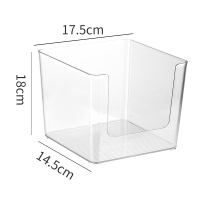 小号书盒(1个装) 书本收纳盒透明桌面书籍收纳神器儿童绘本收纳筐书立书架装书学生