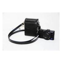 暗扣版黑色内部尺寸约 115*75*45mm 适用佳能G7X3 G5X2索尼RX100M6黑卡7皮套松下LX10理光GR