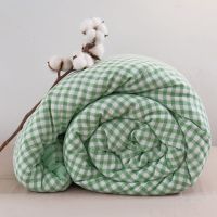 专柜正品-绿小格 100*150cm1.4斤儿童被 大豆纤维被子冬被加厚保暖被芯冬天棉被夏凉被空调被春秋