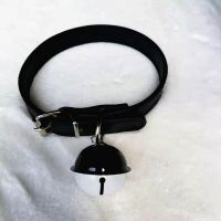 黑色项圈 小仙女铃铛项圈牵引绳套装性感个性饰品颈带PU皮朋克锁骨链女项链
