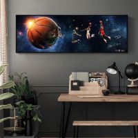 成就传奇 60*20[典雅金框] NBA科比乔丹詹姆斯装饰海报挂画床头卧室沙发篮球大挂画壁画挂墙