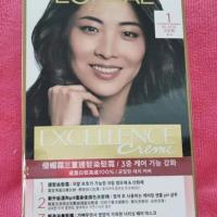 1号自然黑色 非国内版 港版LOREAL染发膏优媚霜三重护发染发霜 遮白发