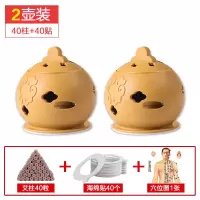 2艾灸壶40艾柱+40海绵贴 艾灸盒随身灸艾灸仪器家用多功能艾熏盒宫寒贴艾灸宝全身艾柱神器