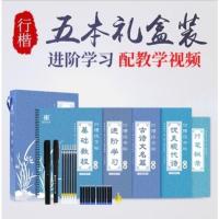 I15-NG871(4本凹槽+1本行书秘录) 字如其心凹槽成人行楷练字帖钢笔硬笔书法成人套装5本装