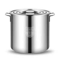 20*20汤桶[304加厚款] 商用不锈钢桶带盖不锈钢汤桶304加厚大汤锅大容量储水桶圆桶油桶