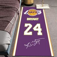 [紫色24球衣]科比 40*60厘米[较小门垫] 球场科比NBA加厚地毯客厅卧室地垫耐脏房间满铺大面积潮流床边毯
