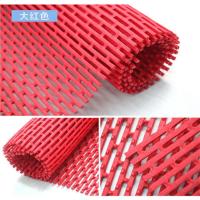 红色H孔牛津地垫 90厘米*30厘米 浴室防滑垫家用卫生间厕所隔水防水防摔地垫脚垫pvc塑料地毯门垫