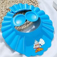 蓝色奥特曼洗头帽 宝宝洗头神器儿童挡水帽防水护耳护眼硅胶皇冠浴帽小孩洗澡洗发帽