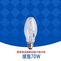 球泡型70W高光效(E27白光) 上海金卤灯高压钠灯泡JLZ70W100W150W250W400W金属卤化物灯管