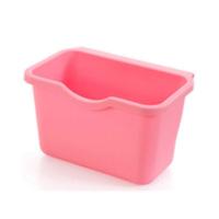 粉色 厨房橱柜门挂式垃圾桶 塑料桌面收纳盒 多功能创意储物盒