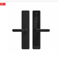 TCL-PPF指纹锁智能锁家用防盗门锁密码锁下压式半自动把手C级锁芯指纹锁K300(TCL-K300)AI指纹