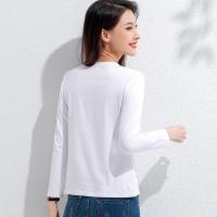 拉夏贝尔旗下LA CHAPELLE HOMME春秋季T恤女长袖t恤宽松显瘦打底衫秋衣春秋装