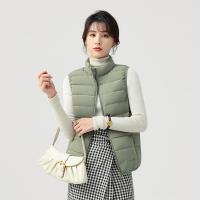 拉夏贝尔旗下LA CHAPELLE HOMME无缝羽绒马甲2021年新款轻薄短款坎肩背心内胆女款羽绒服外套