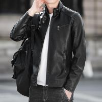 罗蒙(ROMON)2021男士外套春秋款皮衣夹克新款流行韩版修身