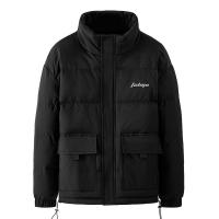 拉夏贝尔旗下 LA CHAPELLE HOMME 棉衣男士秋冬季棉服工装潮流立领面包服棉袄外套上衣服