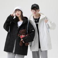 拉夏贝尔旗下 LA CHAPELLE HOMME 情侣装 夹克春秋港风 潮流时尚夹克简约百搭连帽工装衣服男女