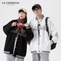 [超买]拉夏贝尔旗下 LA CHAPELLE HOMME 情侣夹克春季时尚棒球服 外套男士棒球领简约舒适夹克