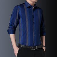 [超买]拉夏贝尔旗下LA CHAPELLE HOMME新款春秋季男士长袖衬衫