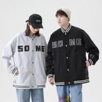 [超买]拉夏贝尔旗下 LA CHAPELLE HOMME 夹克外套男 运动棒球服明线长袖男士青年男装春季上衣衣服