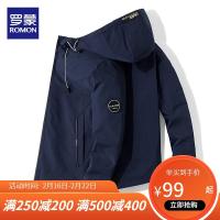 [特价款]罗蒙外套男2021春秋韩版潮流港风春季日系学生潮牌百搭休闲夹克